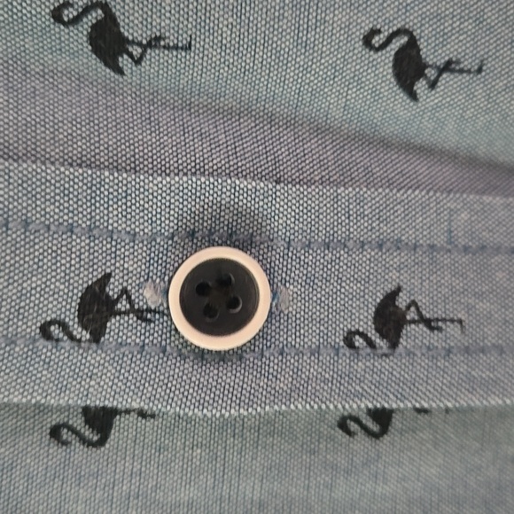 FREE PLANET Blue Flamingo Shirt - Picture 6 of 9